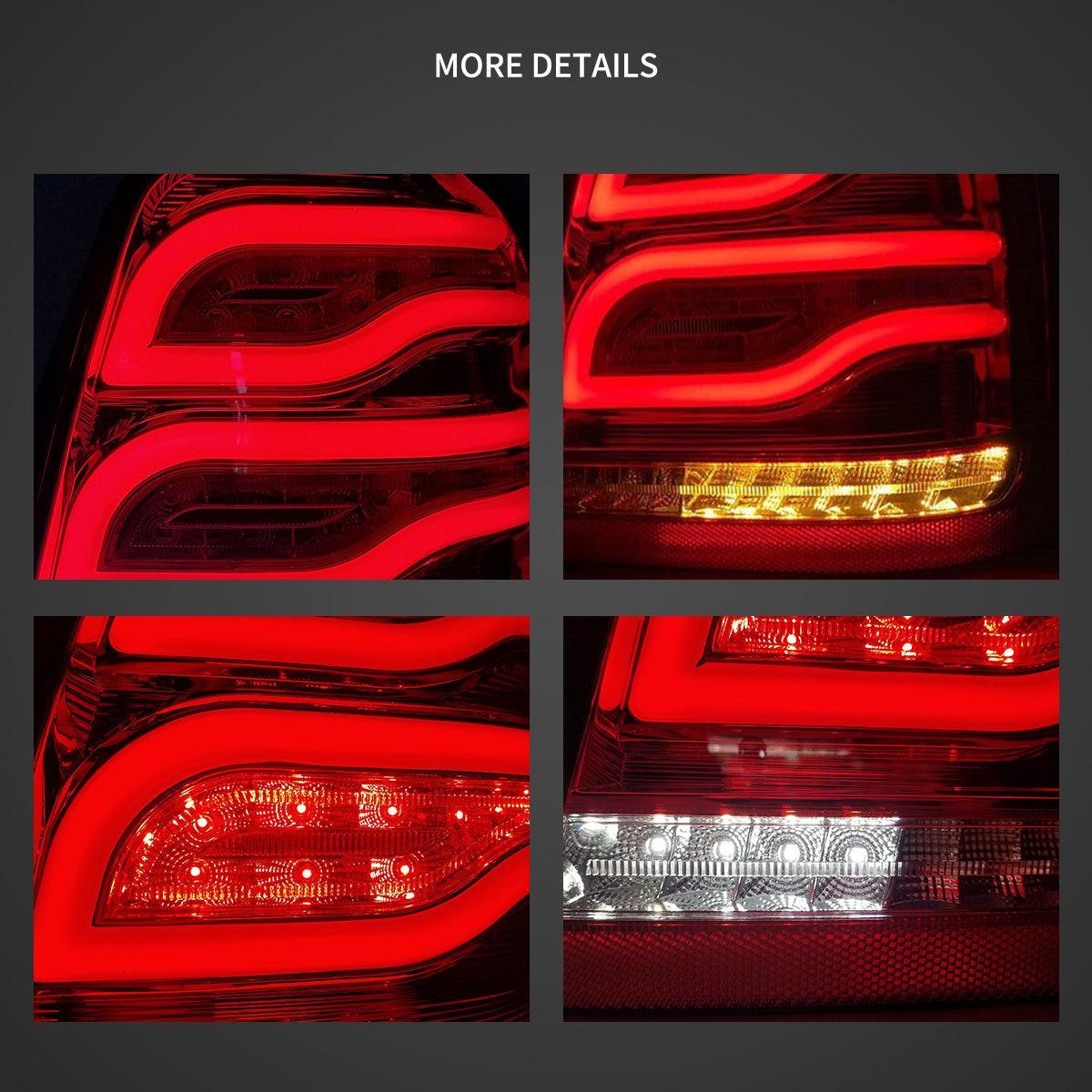 Vland LED Tail Lights Assembly for 2001-2007 Toyota Highlander 1st Gen (XU20)