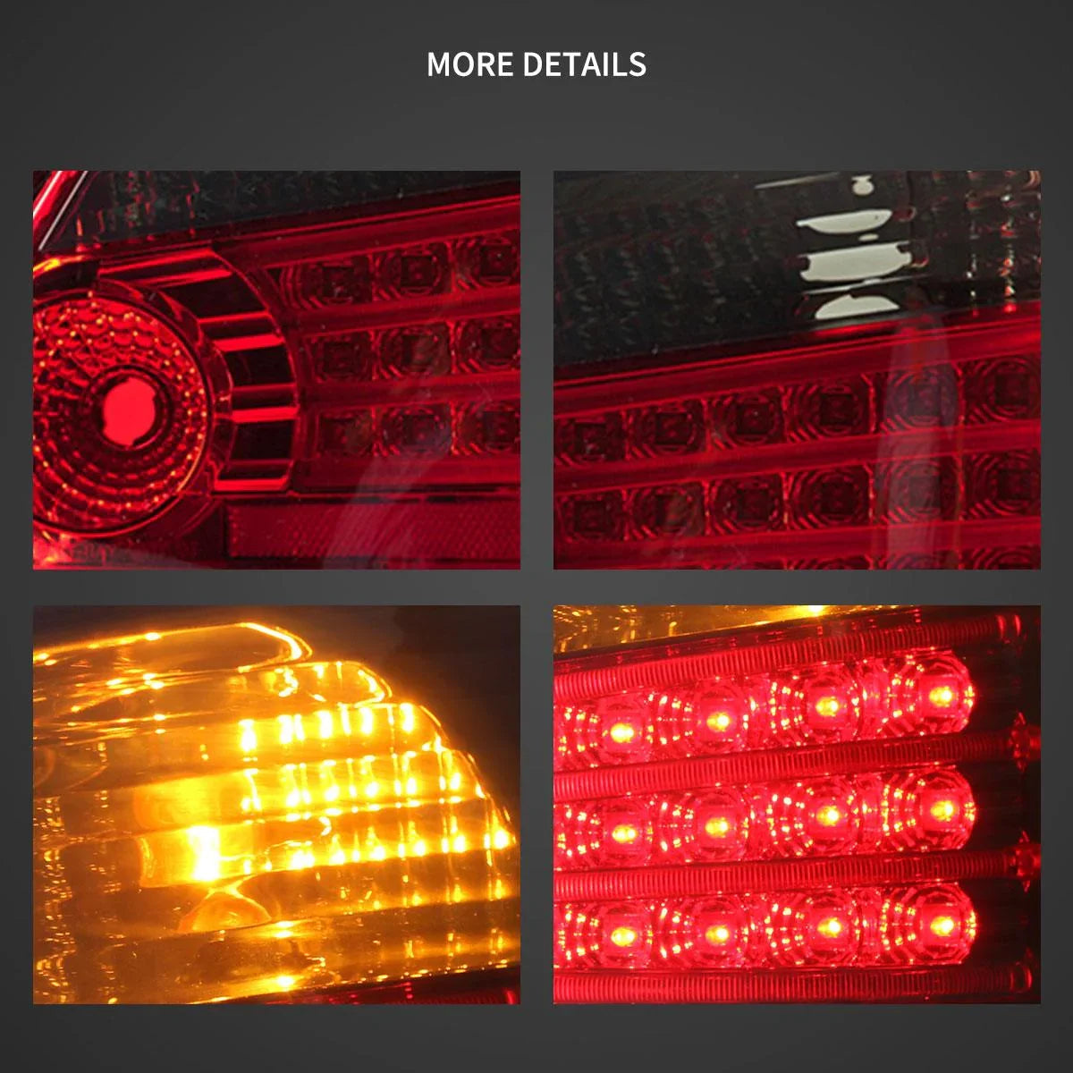 Vland LED Tail Lights for 2005-2013 Toyota Vios/Yaris 2nd Gen (NCP93) Sedan