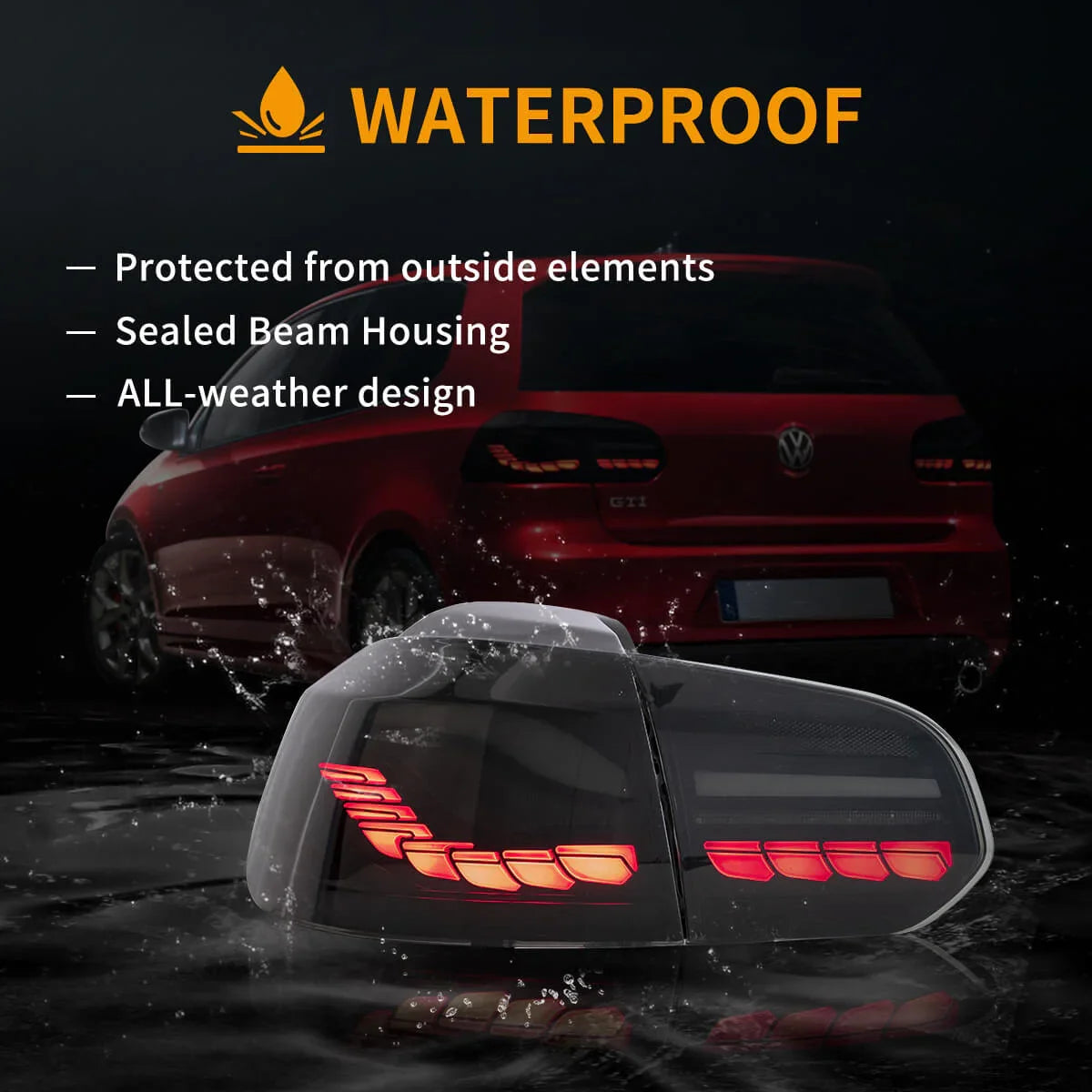 Vland OLED Tail Light Assembly With Dynamic Welcome Lighting