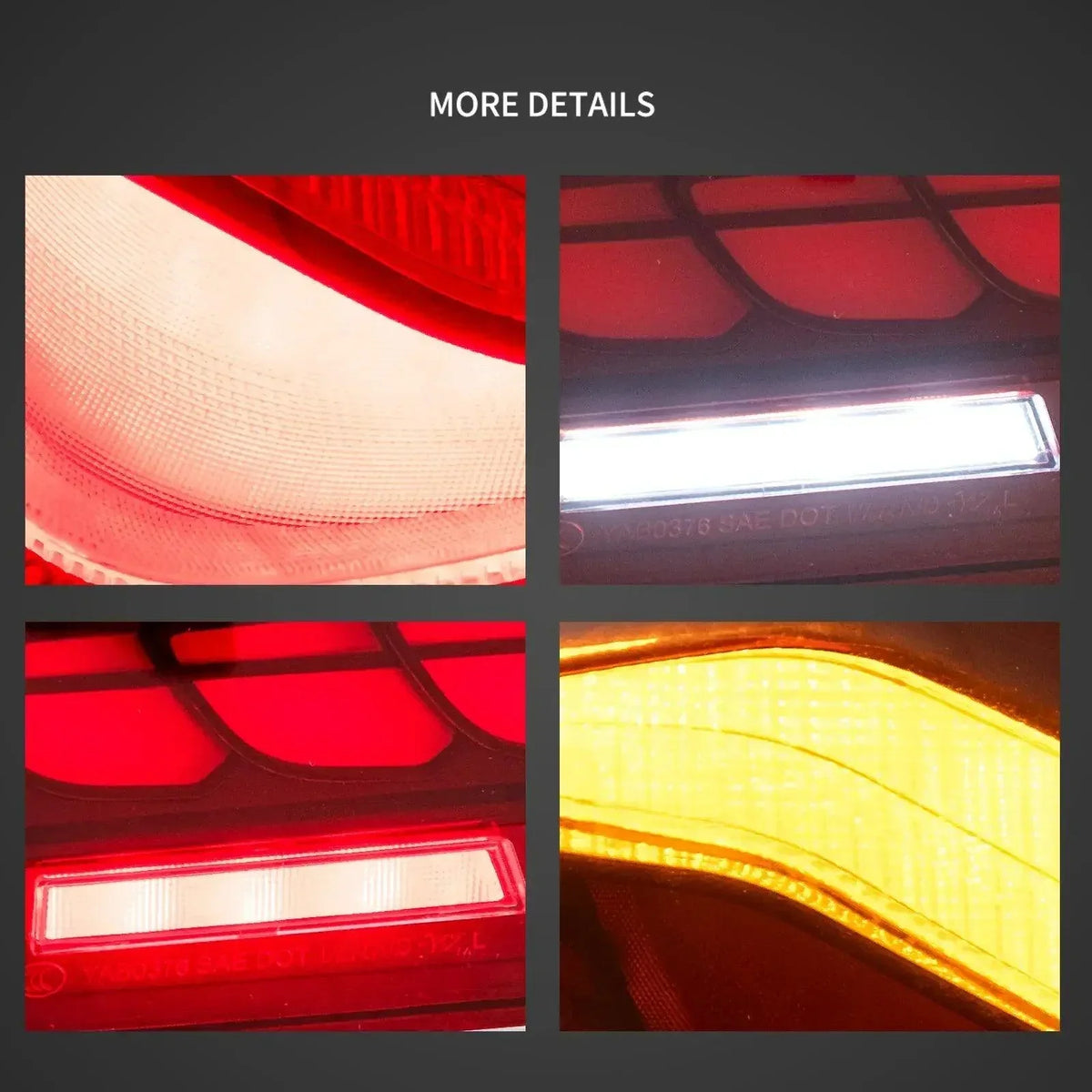 Vland LED Tail Lights Assembly With Dynamic Welcome Light CS for 2011-2017 BMW 5