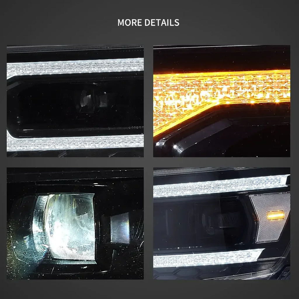 Vland Full LED Headlight Assembly for 2019-2024 Dodge Ram 1500