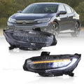 Vland LED Headlight Assembly for 2016-2021 Honda Civic 10th Gen (FC/FK)