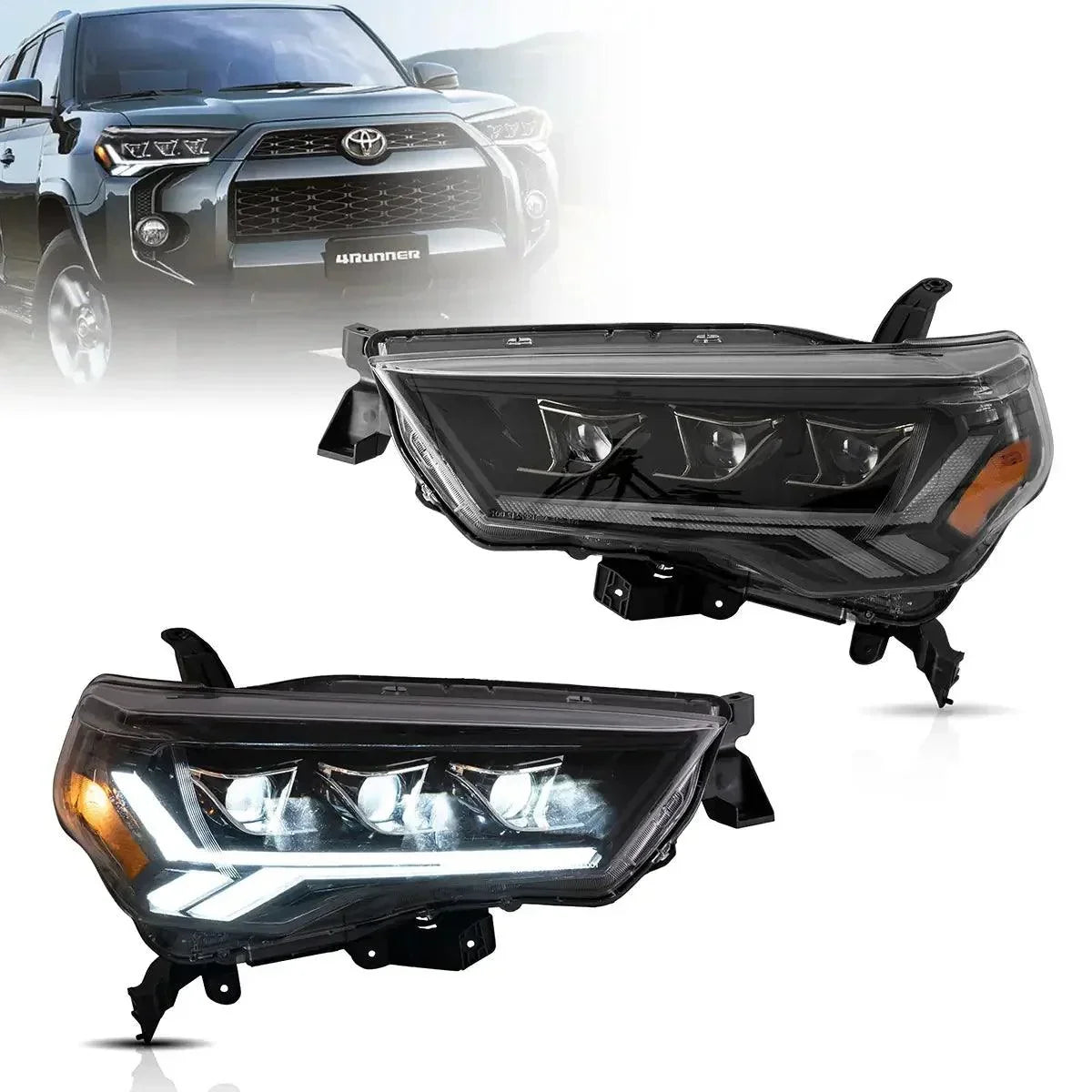 Vland LED Headlight Assembly Matrix for 2014-2022 Toyota 4Runner 5th Gen (N280)