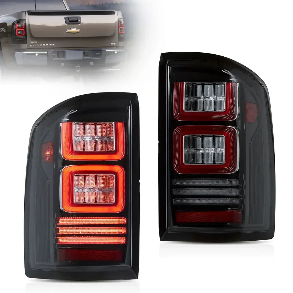 Vland LED II Tail Lights for 2007-2013 Chevrolet Silverado 1500 2500HD 3500HD