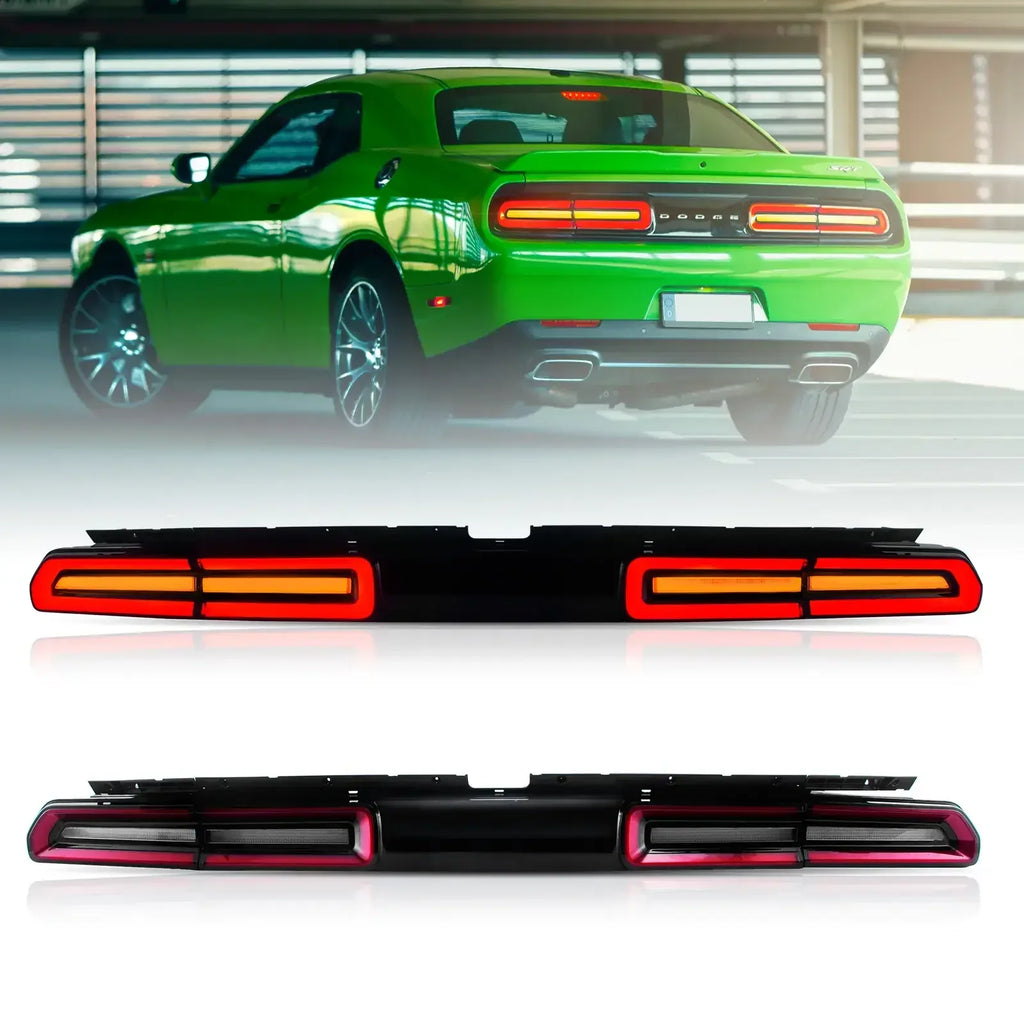 Vland LED Tail Lights Assembly for 2008-2014 Dodge Challenger 3rd Gen (LC)