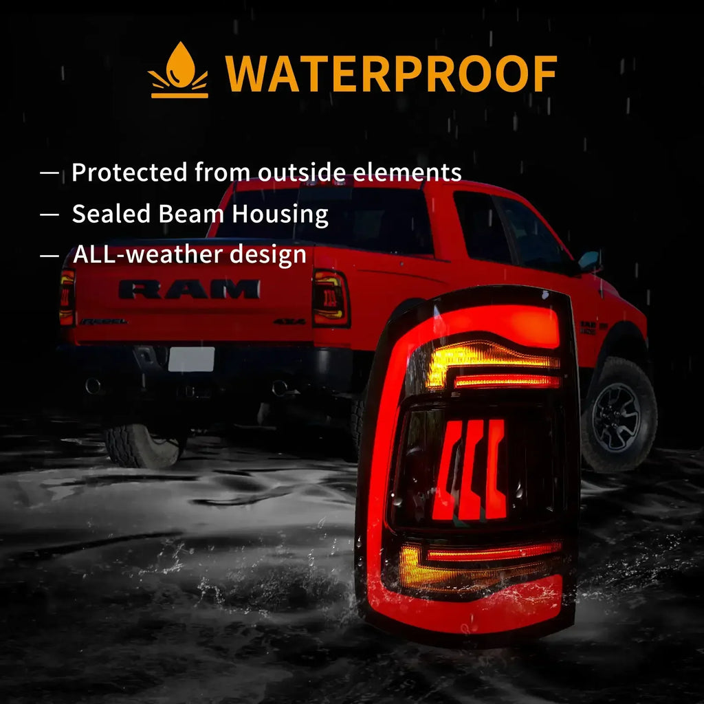 Vland Upgrade LED Tail Lights Assembly for 2009-2018 Dodge Ram