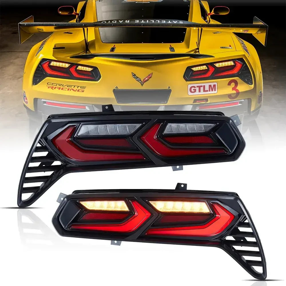 Vland LED Tail Light Assembly for 2014-2019 Chevorlet Corvette C7