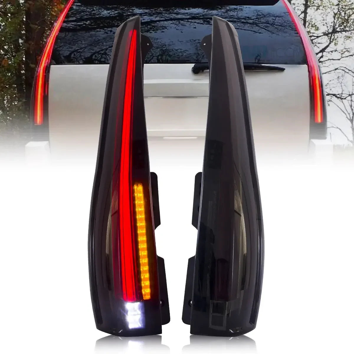 Vland LED Tail Light for 2007-2014 GMC Yukon Chevy Tahoe Suburban 3rd Gen
