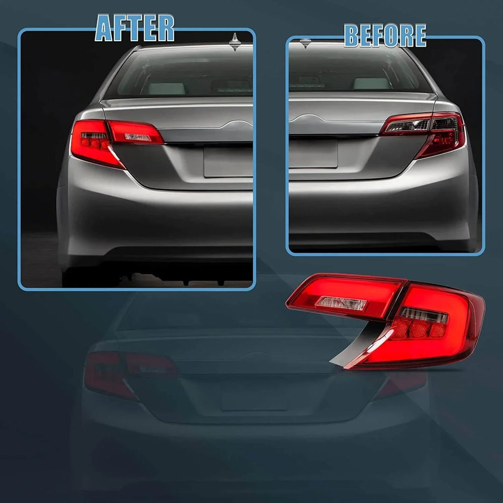 Vland LED Tail Lights Assembly for 2012-2014 Toyota Camry XV50 Regular Models