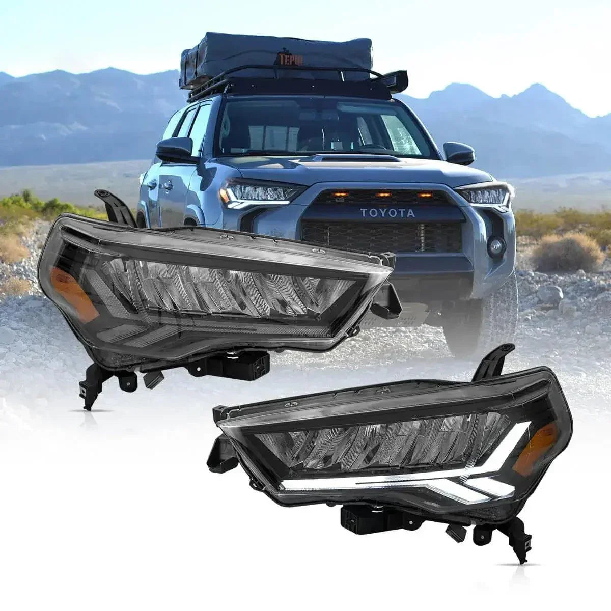 Vland LED Headlight Assembly for 2014-2022 Toyota 4Runner 5th Gen (N280)