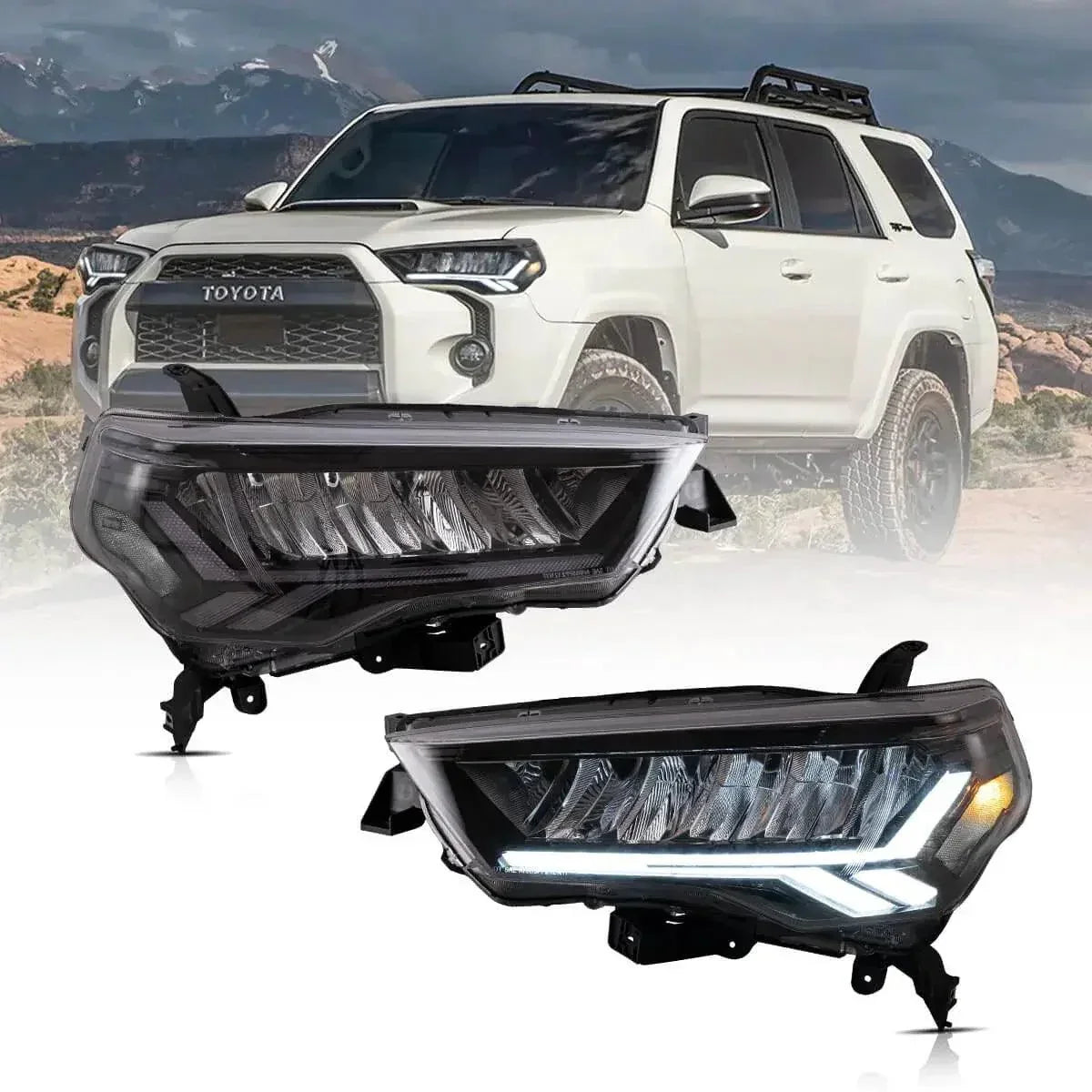 Vland LED Headlight Assembly for 2014-2022 Toyota 4Runner 5th Gen (N280)