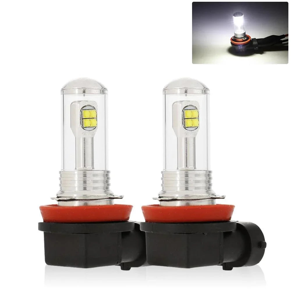 Auxbeam SMD 20W 7000LM Natural White/AMBER Led Fog Light Bulbs (2 Pcs)