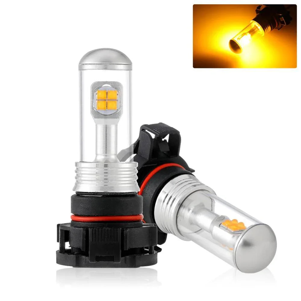 Auxbeam SMD 20W 7000LM Natural White/AMBER Led Fog Light Bulbs (2 Pcs)