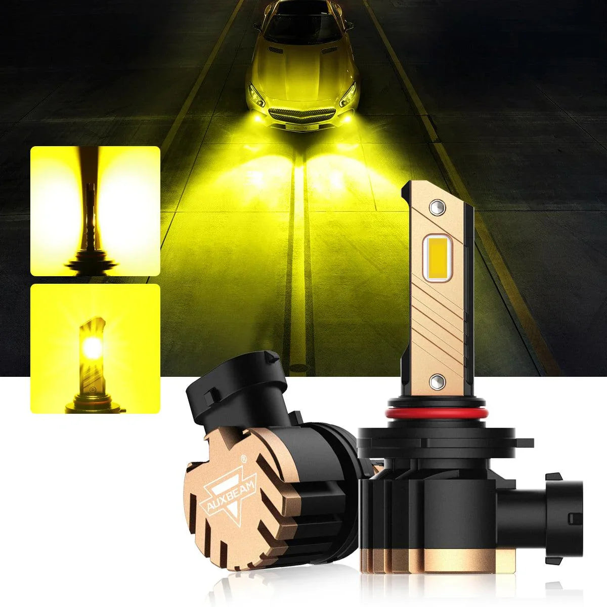 Auxbeam LED Headlight Bulbs Bundle for 2013-2016 Ford Escape H1 D3S