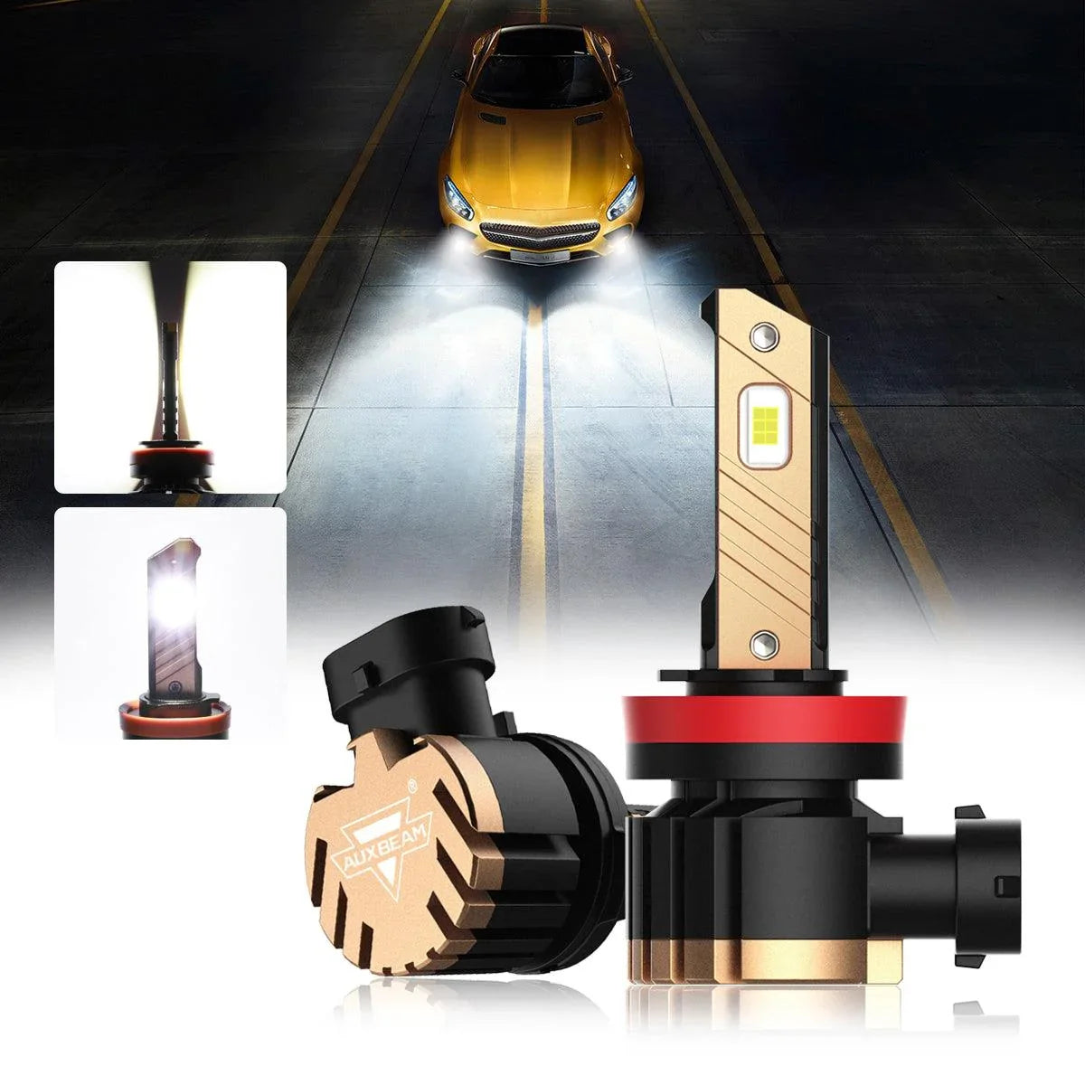 Auxbeam LED Headlight Bulbs Bundle for 2013-2015 Ram 2500