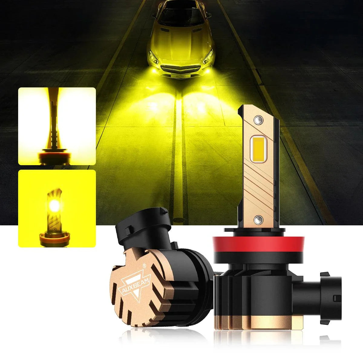 Auxbeam LED Headlight Bulbs Bundle for 2010-2020 Toyota 4Runner 9005 H11
