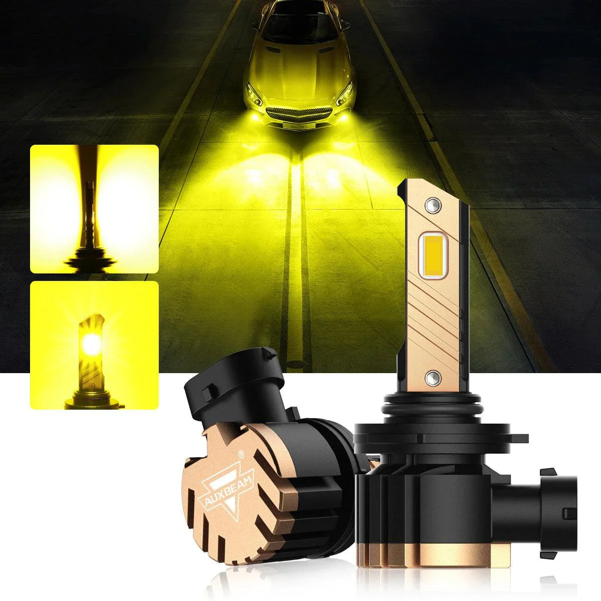 Auxbeam LED Headlight Bulbs Bundle for 2005-2008 Toyota Corolla 9005 9006