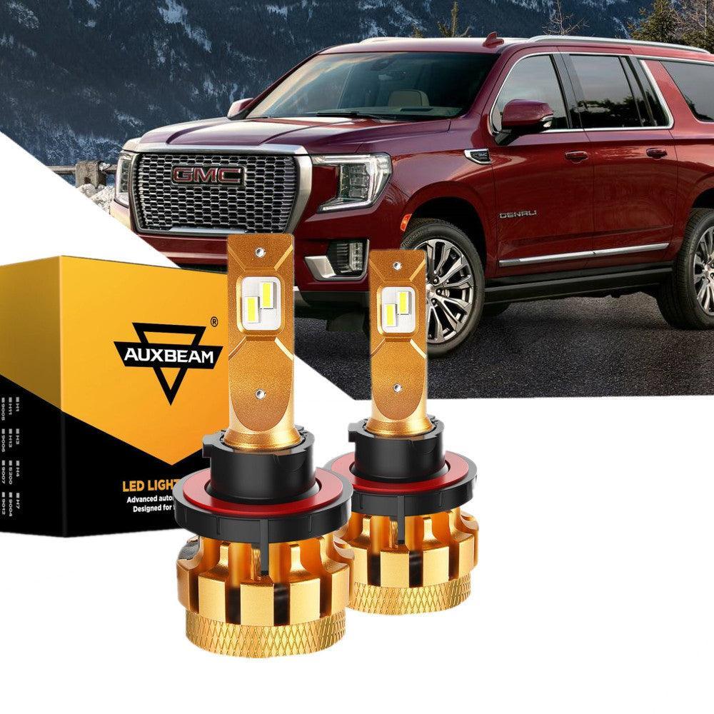 Auxbeam F-16 Plus Series LED High/Low Beam Bulb Bundle for 2007-2014 GMC Yukon