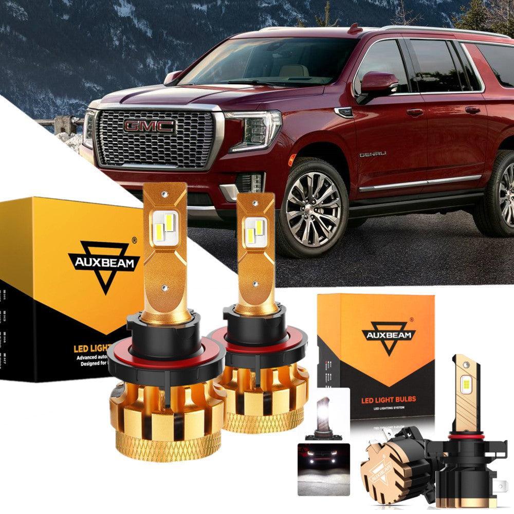 Auxbeam F-16 Plus Series LED High/Low Beam Bulb Bundle for 2007-2014 GMC Yukon