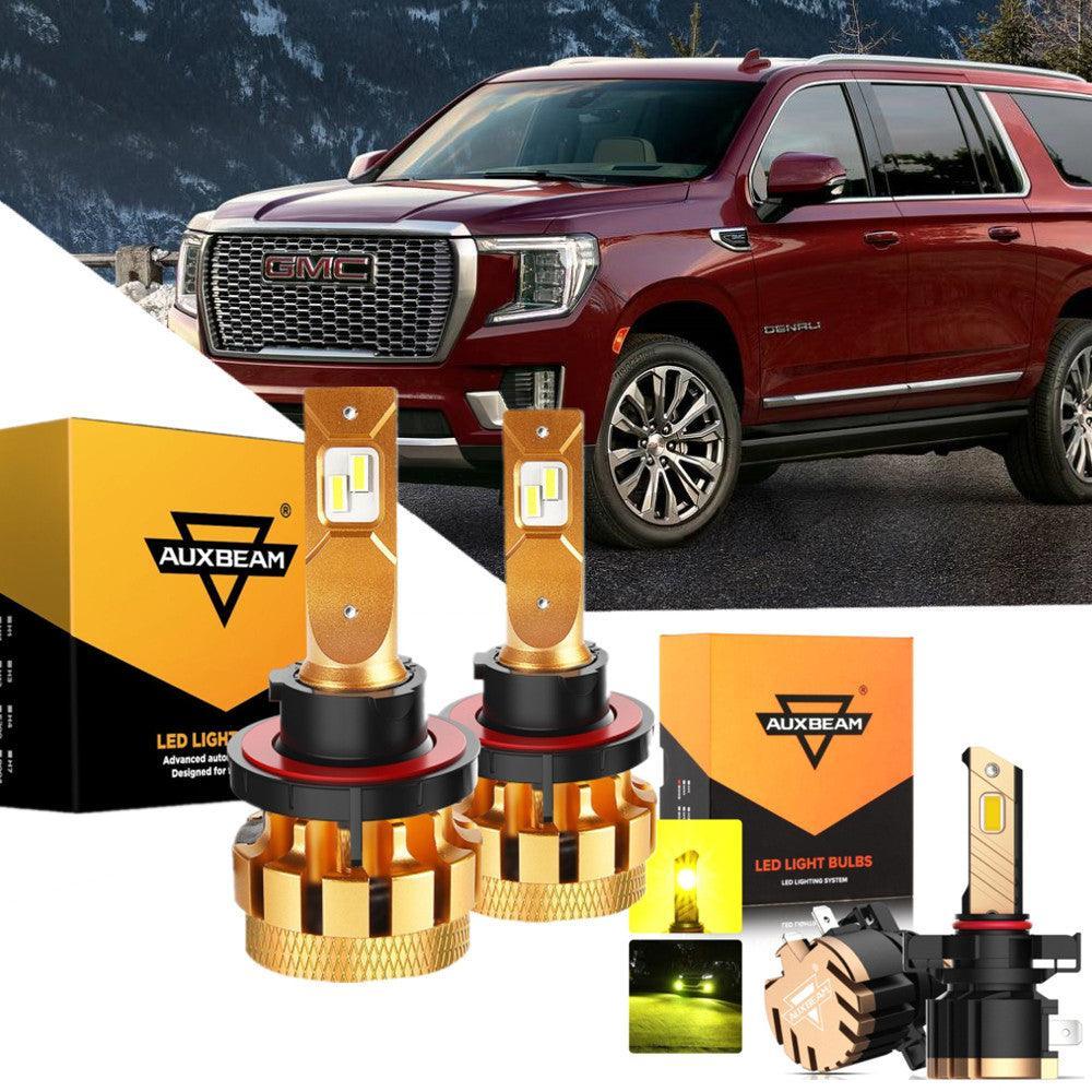 Auxbeam F-16 Plus Series LED High/Low Beam Bulb Bundle for 2007-2014 GMC Yukon