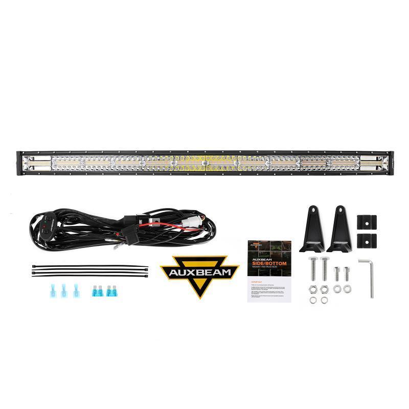Auxbeam Series 22 Inch/30 Inch/42 Inch/50 Inch White&Amber LED Light Bars