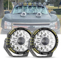 7 Inch 230W 33332LM 360-PRO Series Custom Lens Offroad LED Driving Lights for 2008 Chevy Silverado 1500 Chevy Silverado 2500 3500