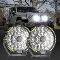 9 INCH 270W 37776LM 360-PRO Series Custom Lens Offroad LED Driving Lights+Amber/Black Covers(Optional) for JEEP WRANGLER JL JK TJ
