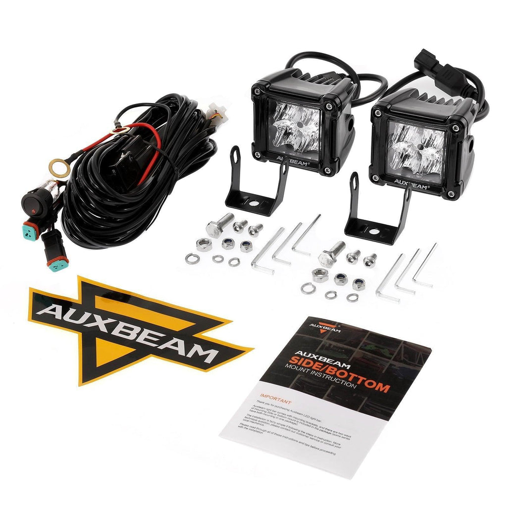 Auxbeam 3 Inch LED Pods for 2013-2021 Polaris Ranger 570/800/900/900xp/1000