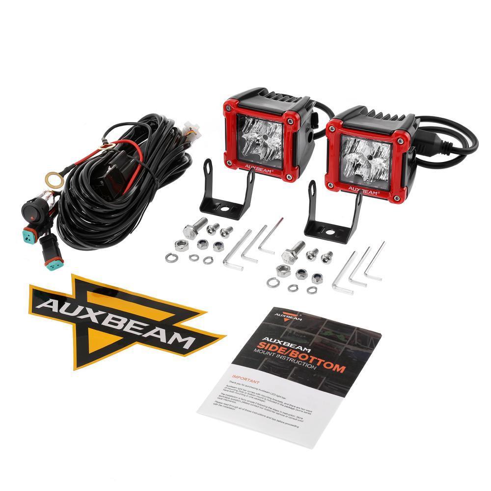 Auxbeam 3 Inch LED Pods for 2013-2021 Polaris Ranger 570/800/900/900xp/1000