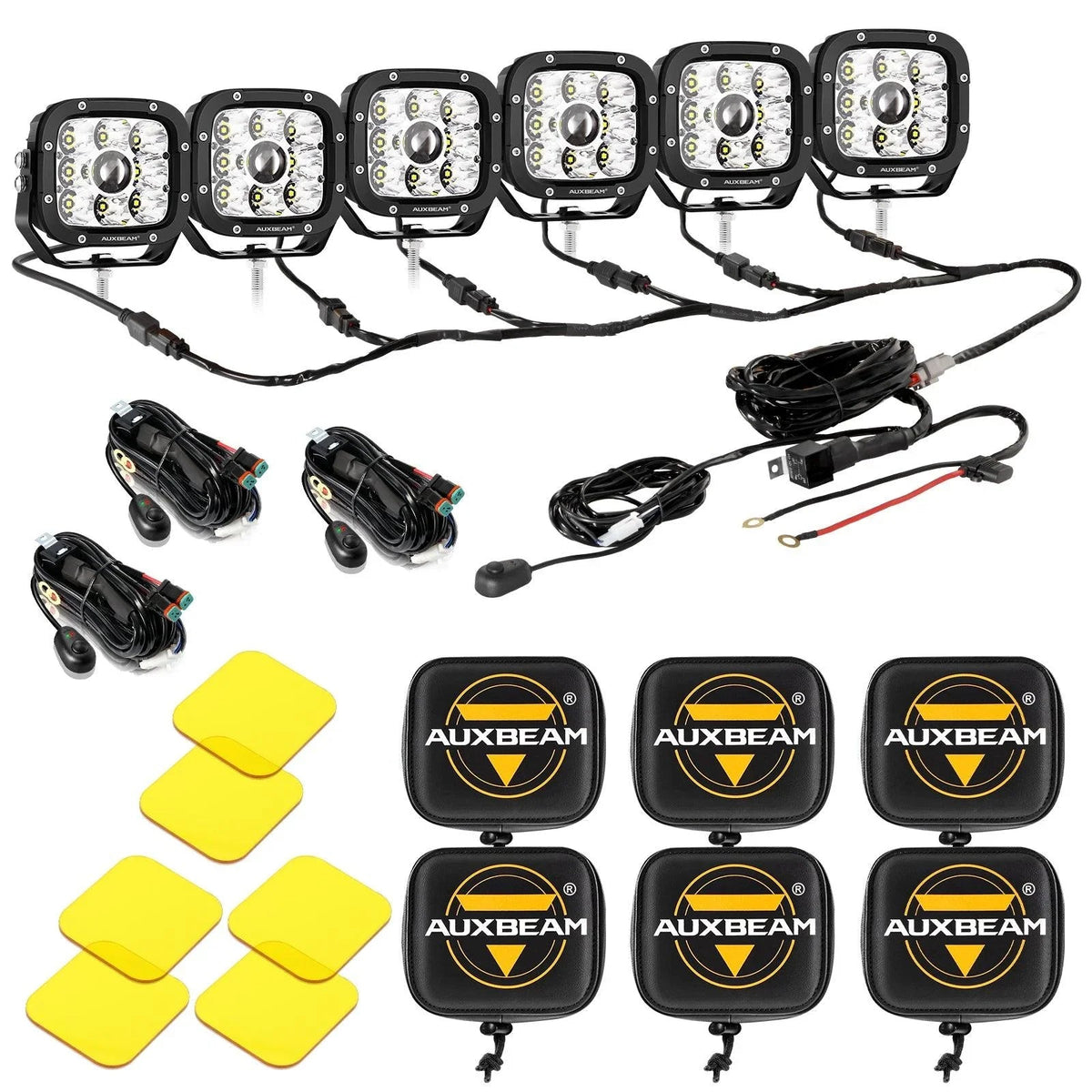 XP-ULTRA Series 5 Inch 110W 11000LM White/Amber LED Driving Lights Pods Light