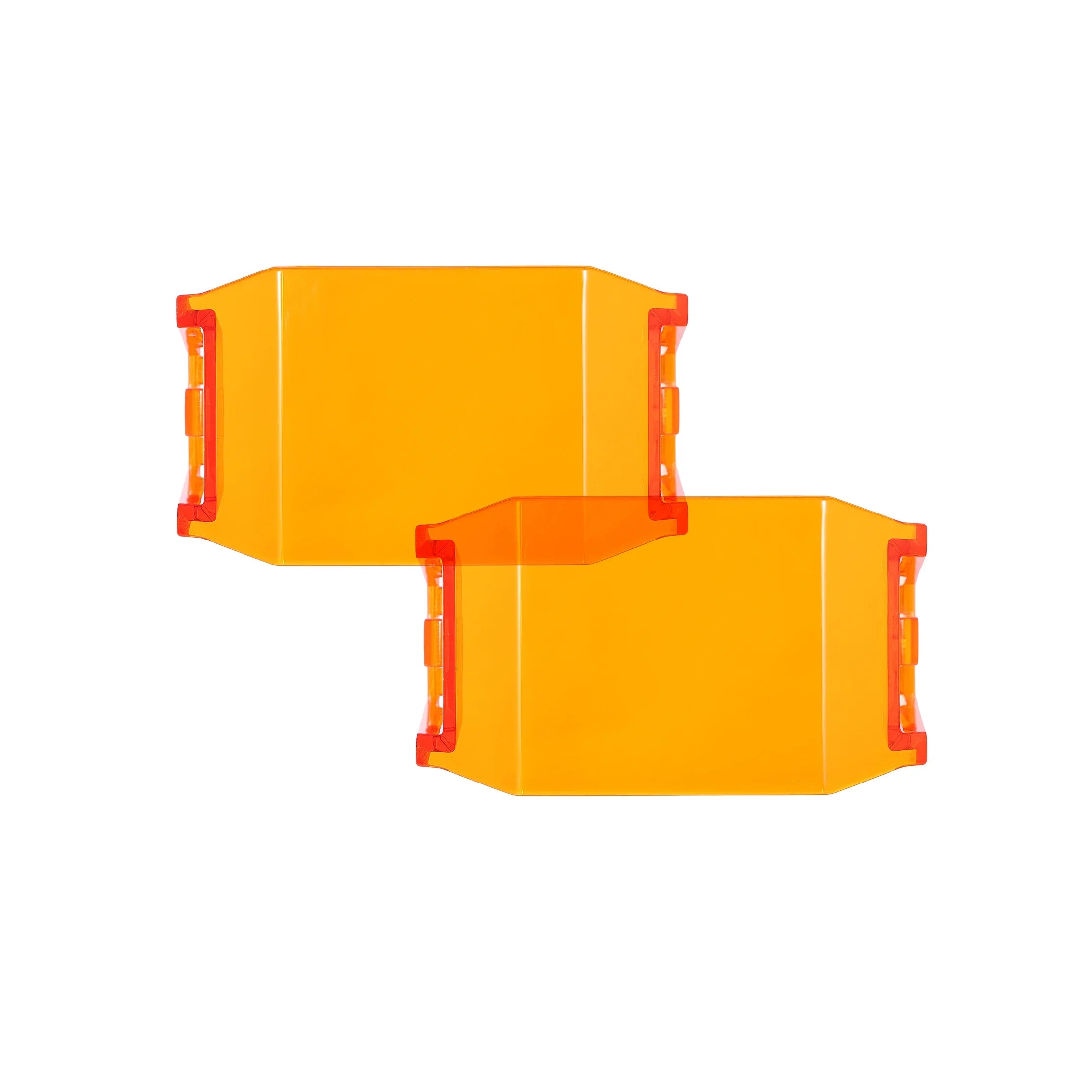 V-MAX Series | 4 Inch 92W 8960LM Spot Beam Side Shooter LED Square Pod Lights with Amber DRL