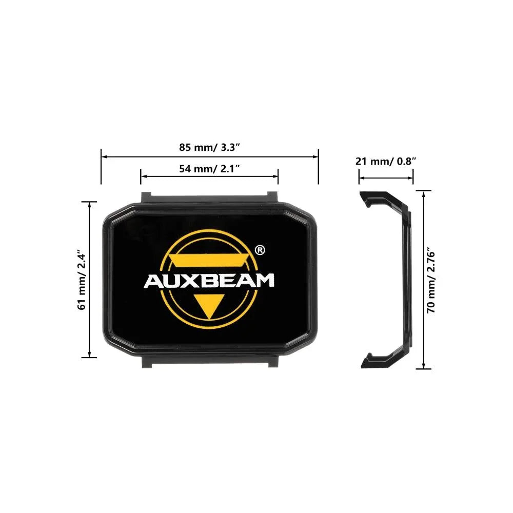 Auxbeam R4 Series 4 Inch LED Pod Lights Black Cover Light Shield Cover