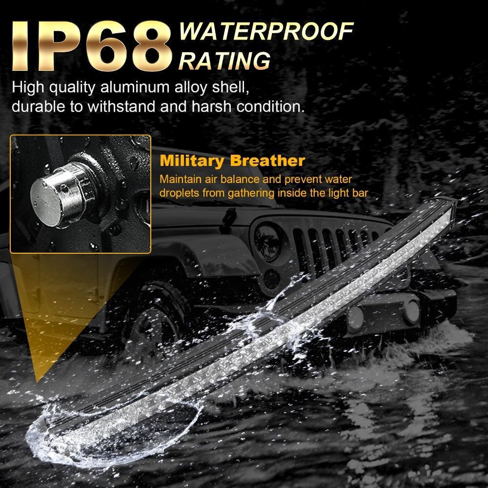Auxbeam 42 Inch 5D Series Curved LED Light Bar for Ford Bronco 2/4 Door 2021