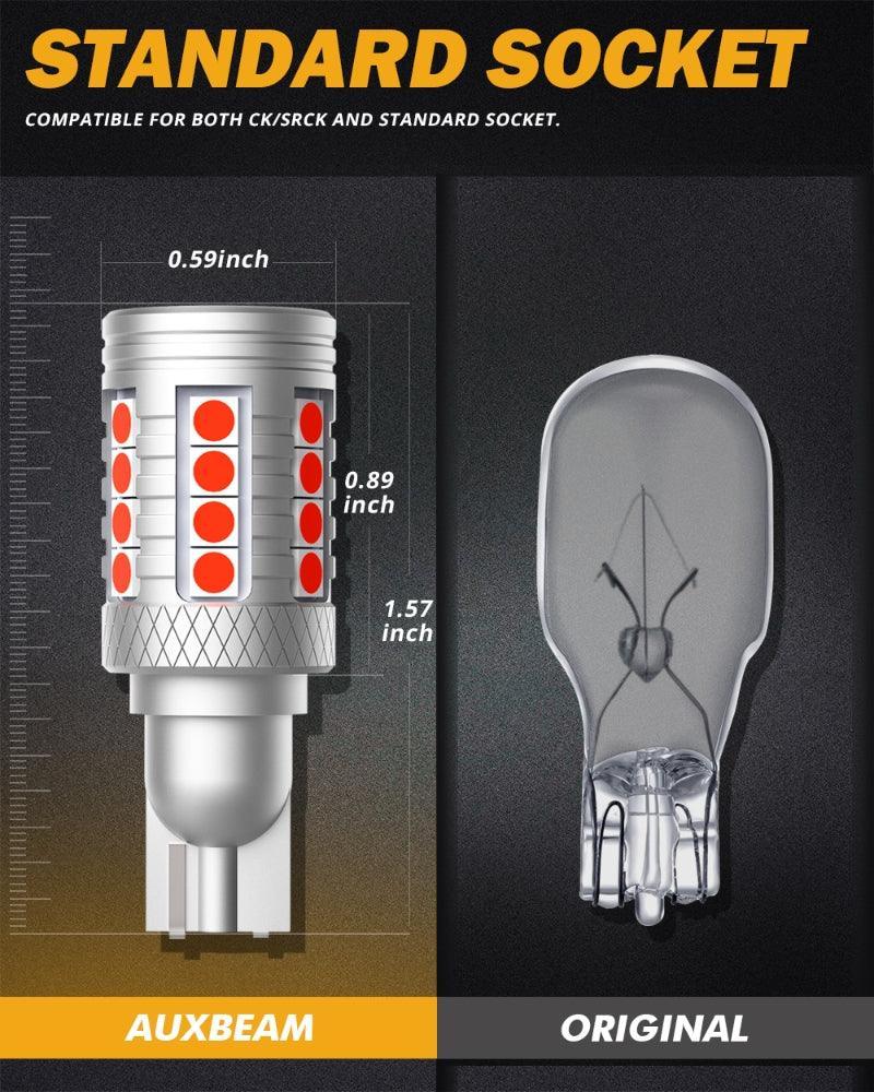 Auxbeam 912 921 T15 W16W LED Strobe Flashing 3rd Brake Center High Mount Stop