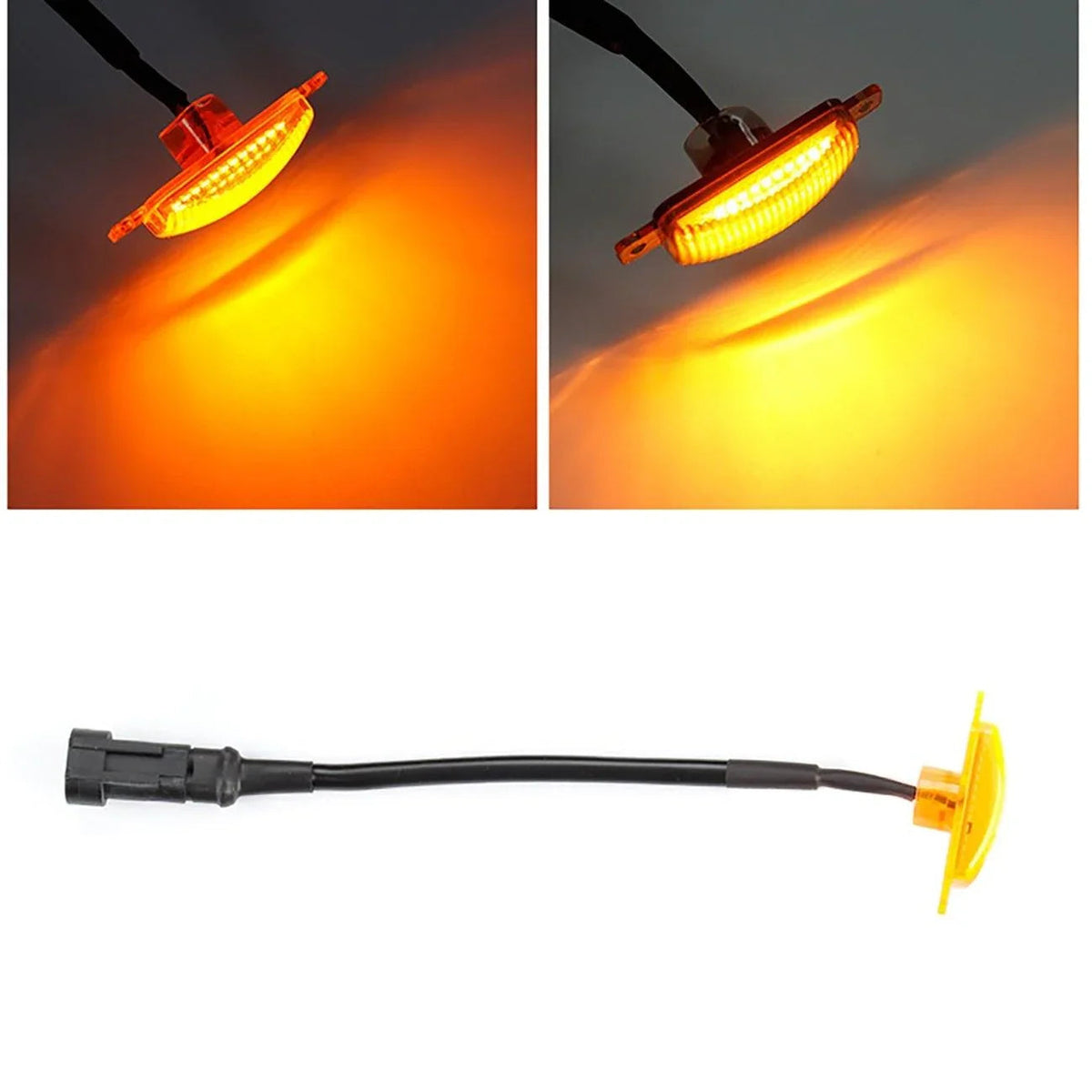 Auxbeam LED Front Hood Grille Lights Raptor Style Amber Light Fit for Pickup