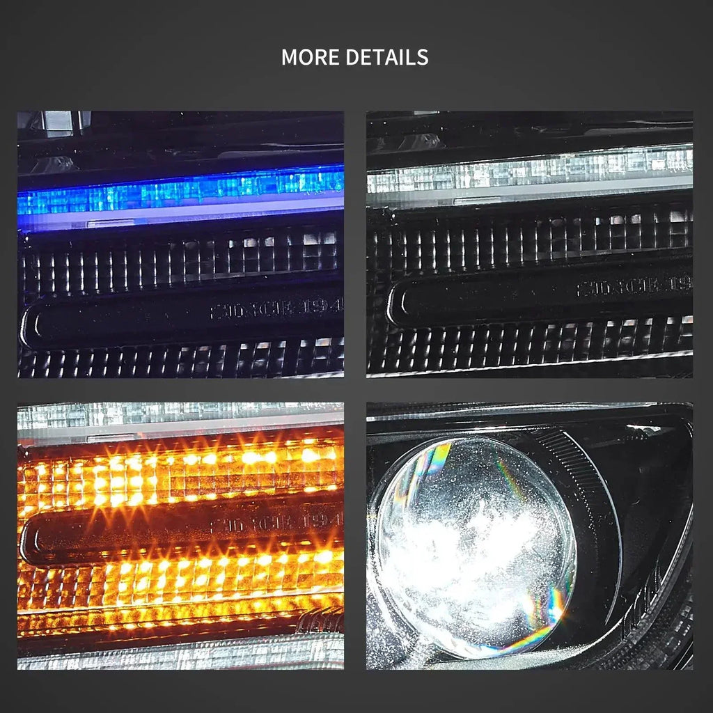 Vland LED Headlight Assembly Full LED for 2011-2013 Jeep Grand Cherokee (WK2)