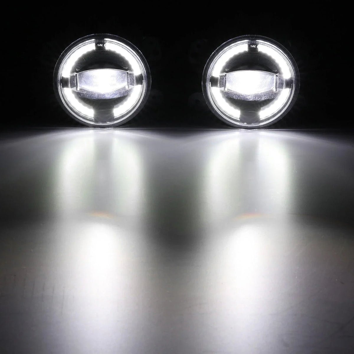 Auxbeam 4" 60W LED Fog Lights for Jeep Wrangler JK/ Jeep Grand Cherokee/ Dodge