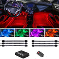 LEDGlow 6-Piece Million Color Flexible Interior LED Lighting Kit - 96 SMD LEDs