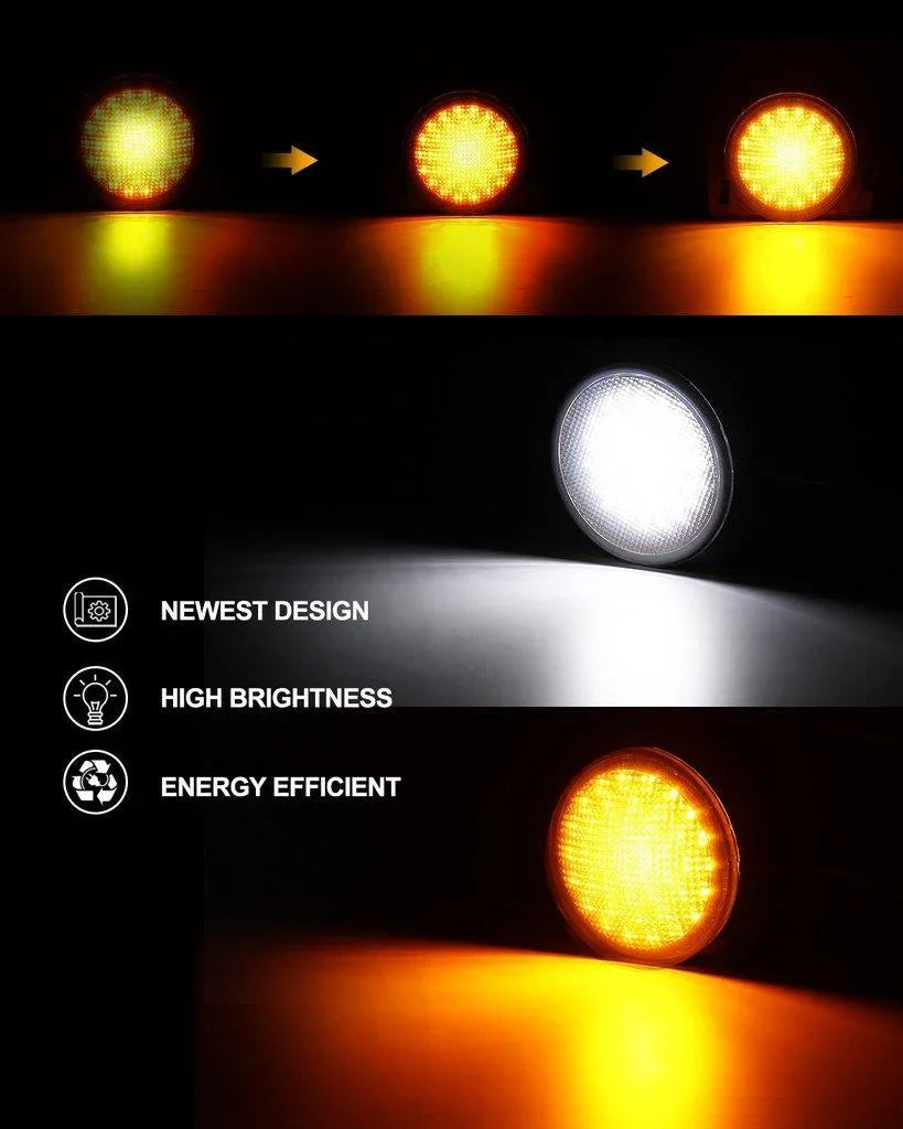 Auxbeam 7'' LED Headlight Replacement + 4'' LED Fog Light + for Jeep Wrangler JK