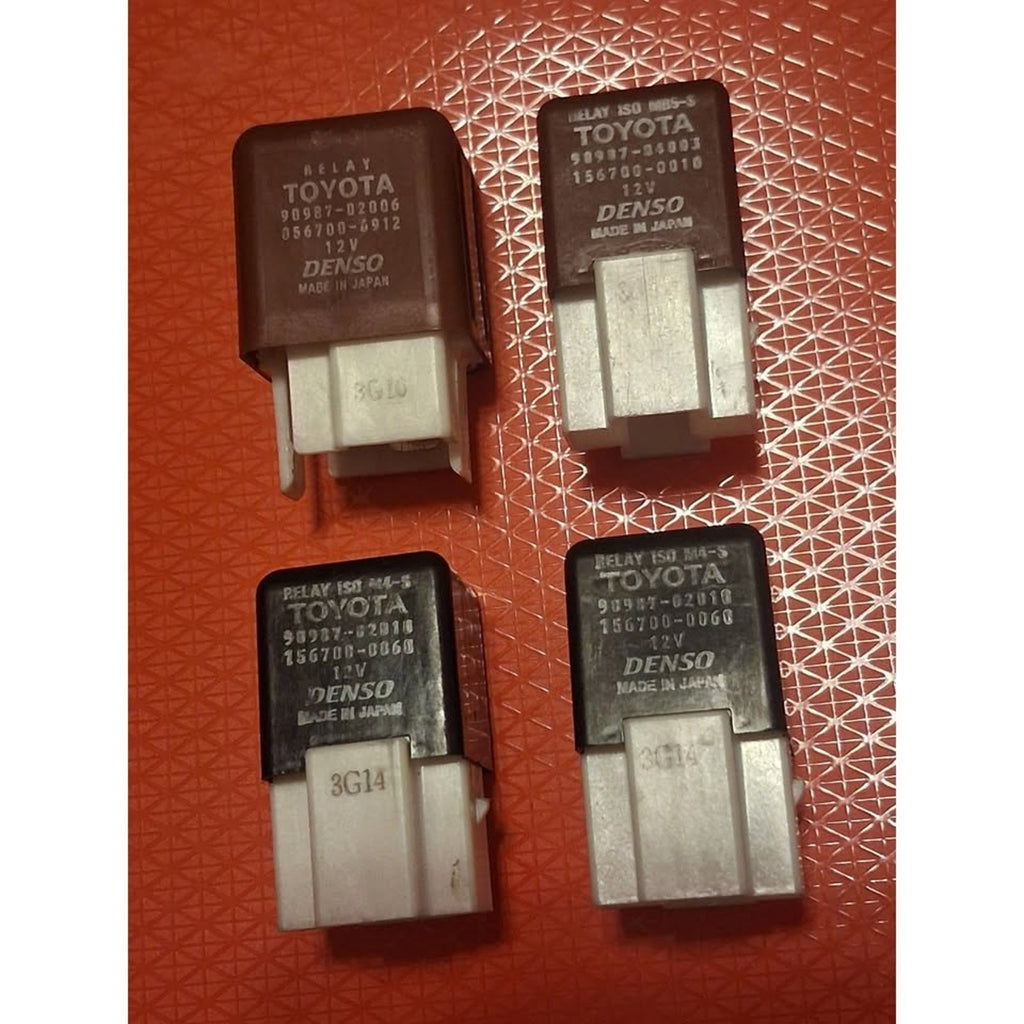 10pc Toyota Lexus OEM Relay Mixed Lot Denso 90987-02027 98987-82028 90987-04003