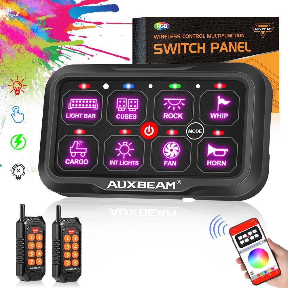 Auxbeam AC Series 8/12 Gang RGB Switch Panel with APP&Remote Control