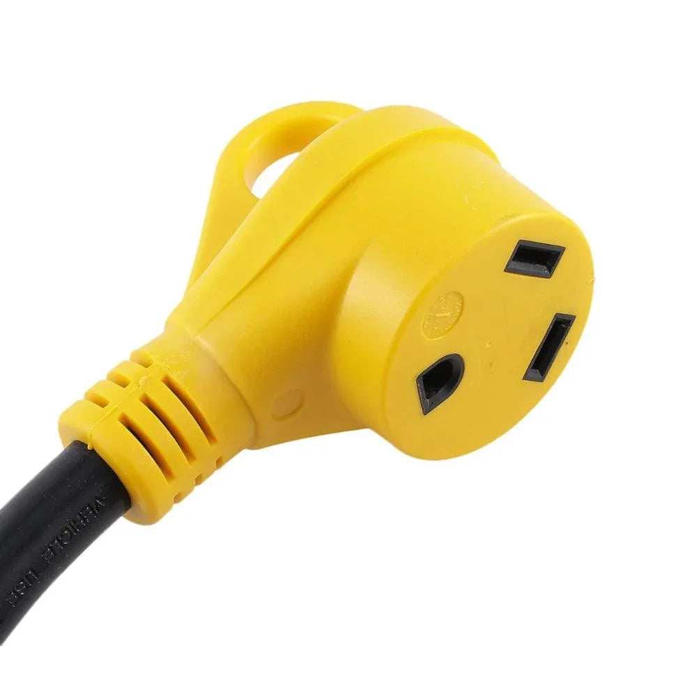 Auxbeam 50 Amp Male to 30 Amp Female Adapter RV Electrical Converter Cord Cable