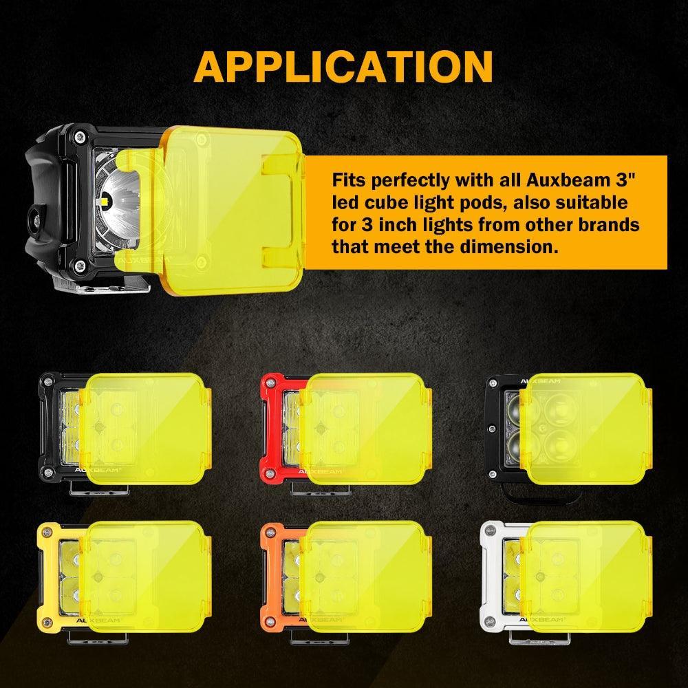3 Inch 40W LED Pods Light Spot/Flood Multicolor frame with wiring harness for SUV ATV UTV Trucks Pickup Boat