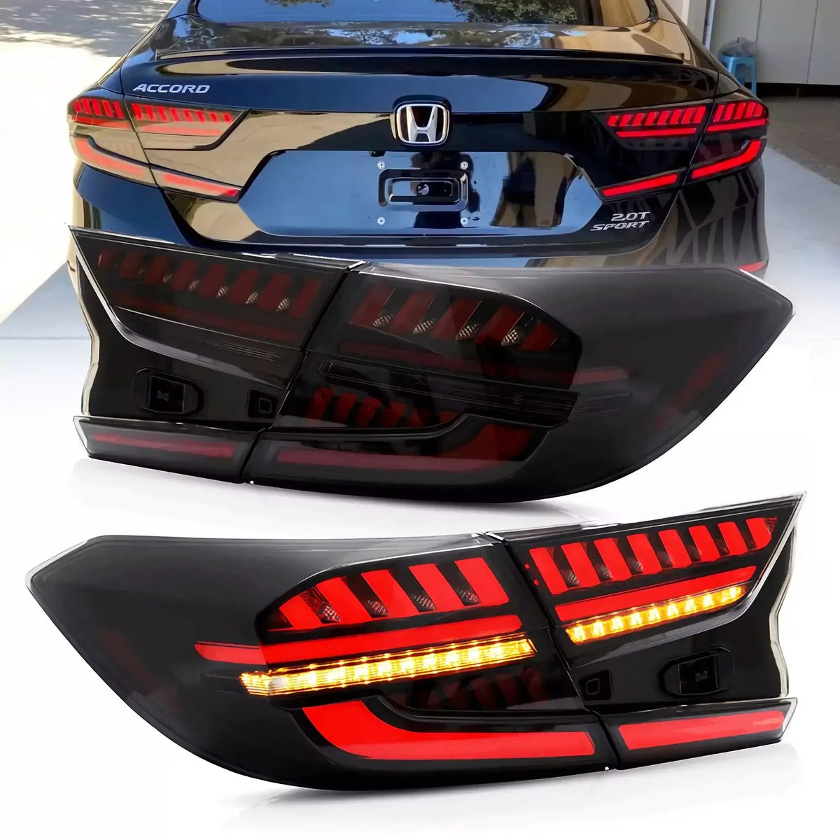 Vland LED Tail Light Assembly for 2018-2022 Honda Accord 10th Gen