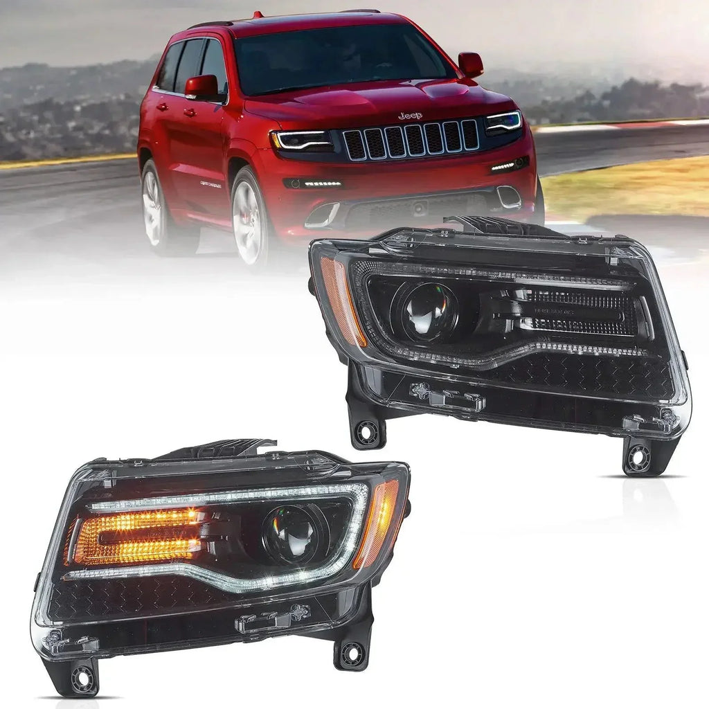 Vland LED Headlight Assembly Full LED for 2011-2013 Jeep Grand Cherokee (WK2)
