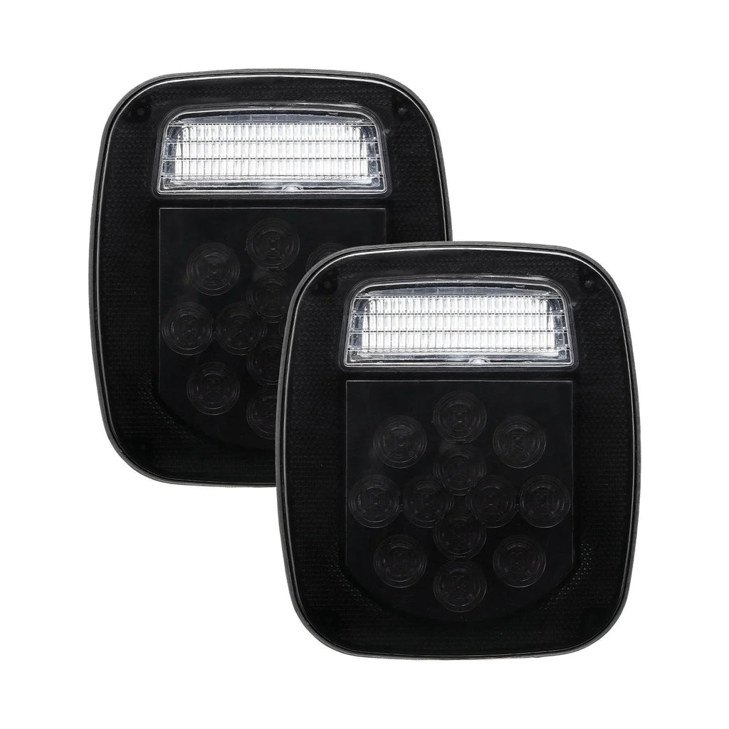 Auxbeam Universal Tail Lights for Wrangler YJ TJ CJ Truck Trailer Van Boat