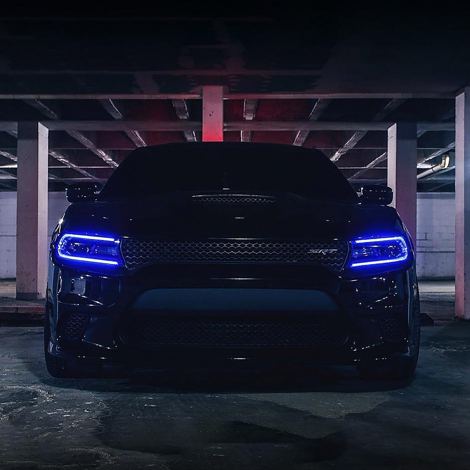 Vland LED Headlight Assembly RGB Style for 2015-2023 Dodge Charger 7th Gen (LD)