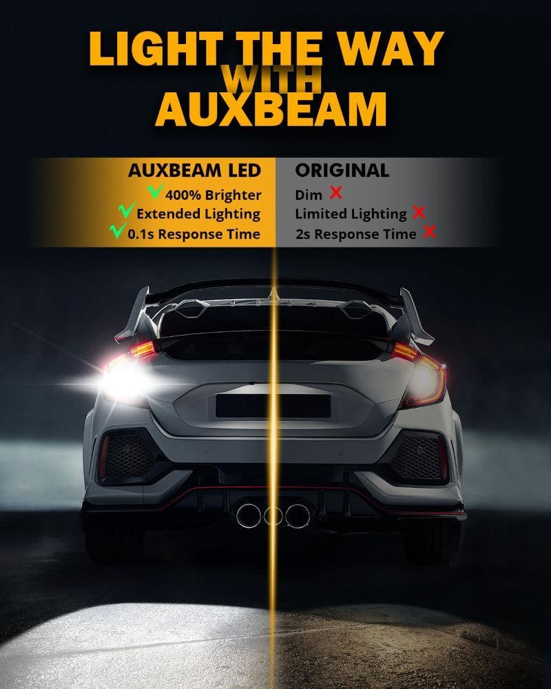 Auxbeam 912 921 T15 W16W LED Backup/Brake/Tail Light Bulbs 10W 4000ML 6500K