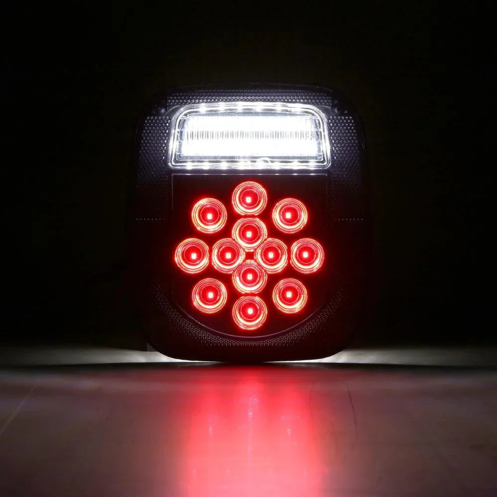 Auxbeam Universal Tail Lights for Wrangler YJ TJ CJ Truck Trailer Van Boat