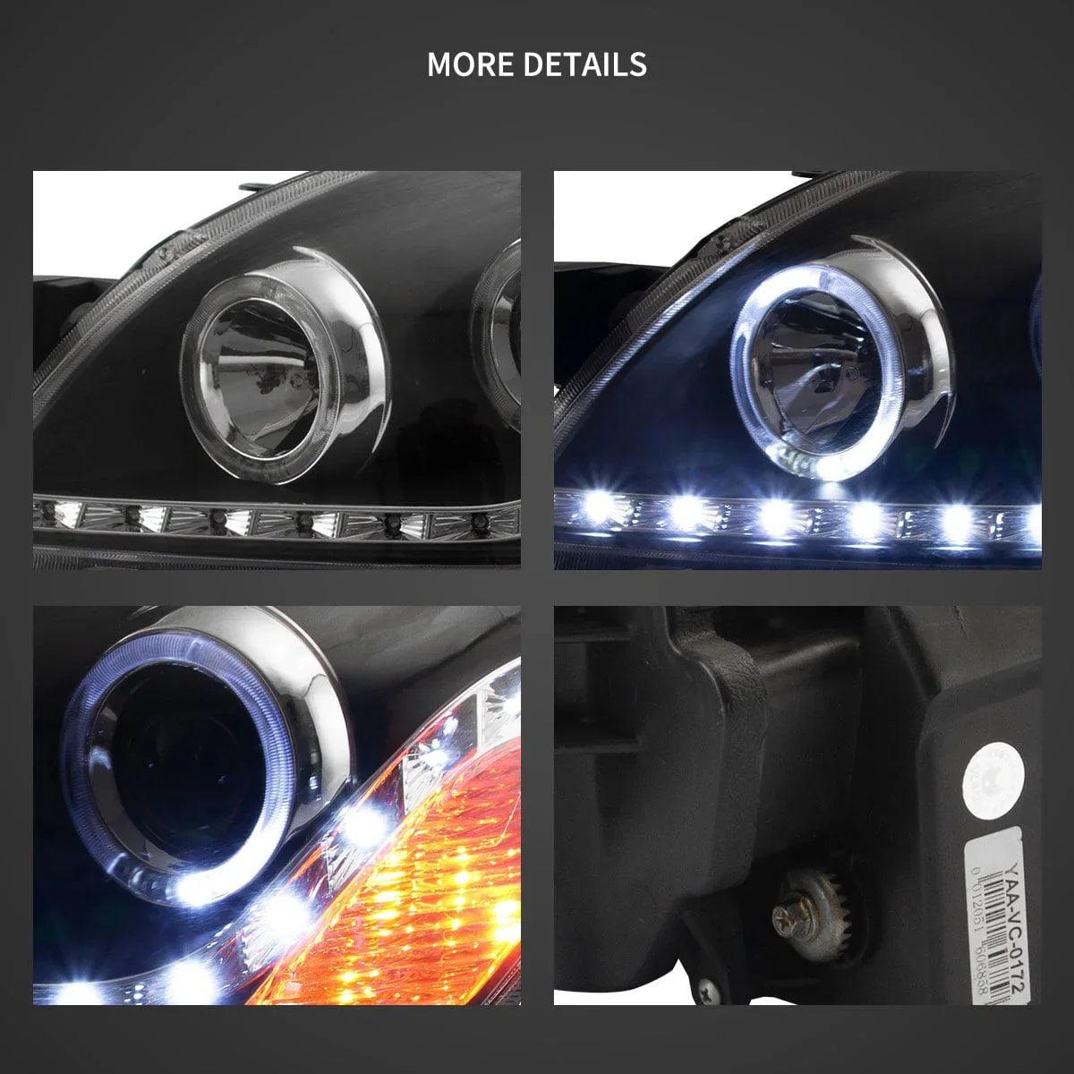 Vland LED Projector Headlight for 2005-2013 Toyota Vios/Yaris 2nd Gen (NCP93)